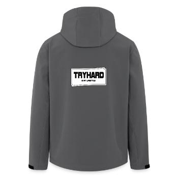 Tryhard est mon style de vie - Veste softshell homme en polyester recyclé Stanley/Stella - noir - Dos - AI Model Male 185 light (185cm)