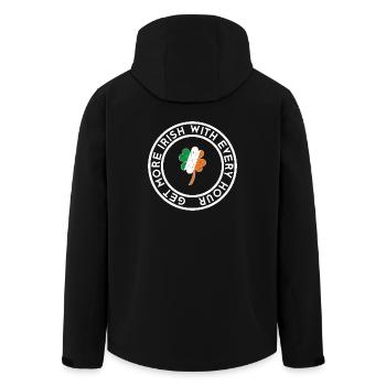 De plus en plus irlandais, avec toutes les heures plus - Veste softshell homme en polyester recyclé Stanley/Stella - noir - Dos - AI Model Male 185 light (185cm)