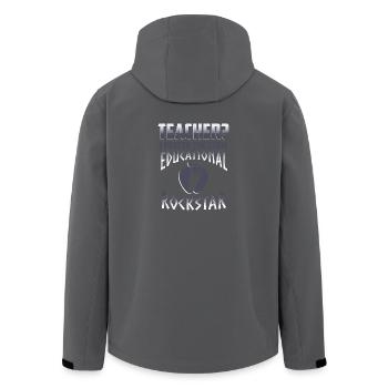 Fraîche éducation étoile Enseignant - Veste softshell homme en polyester recyclé Stanley/Stella - noir - Dos - AI Model Male 185 light (185cm)