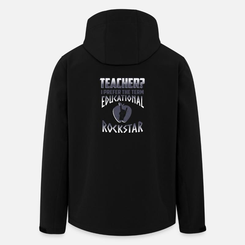 Fraîche éducation étoile Enseignant - Veste softshell homme en polyester recyclé Stanley/Stella - noir