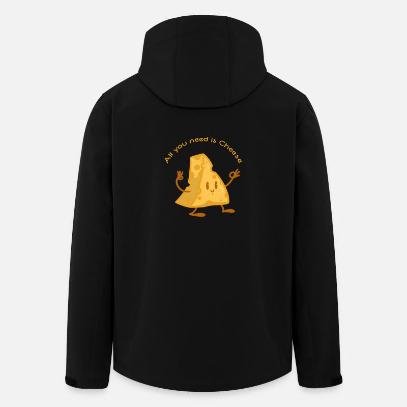 All you need is cheese - Men’s Recycled Softshell Jacket by Stanley/Stella - black