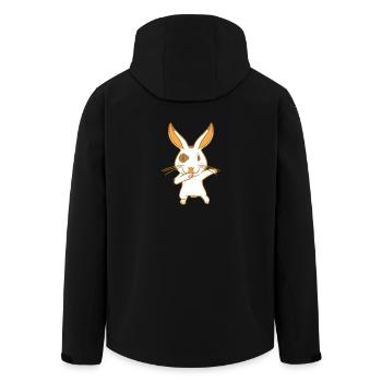 Hase - Karaté - Martial Hase - Danse Lapin - Veste softshell homme en polyester recyclé Stanley/Stella - noir - Dos - AI Model Male 185 light (185cm)