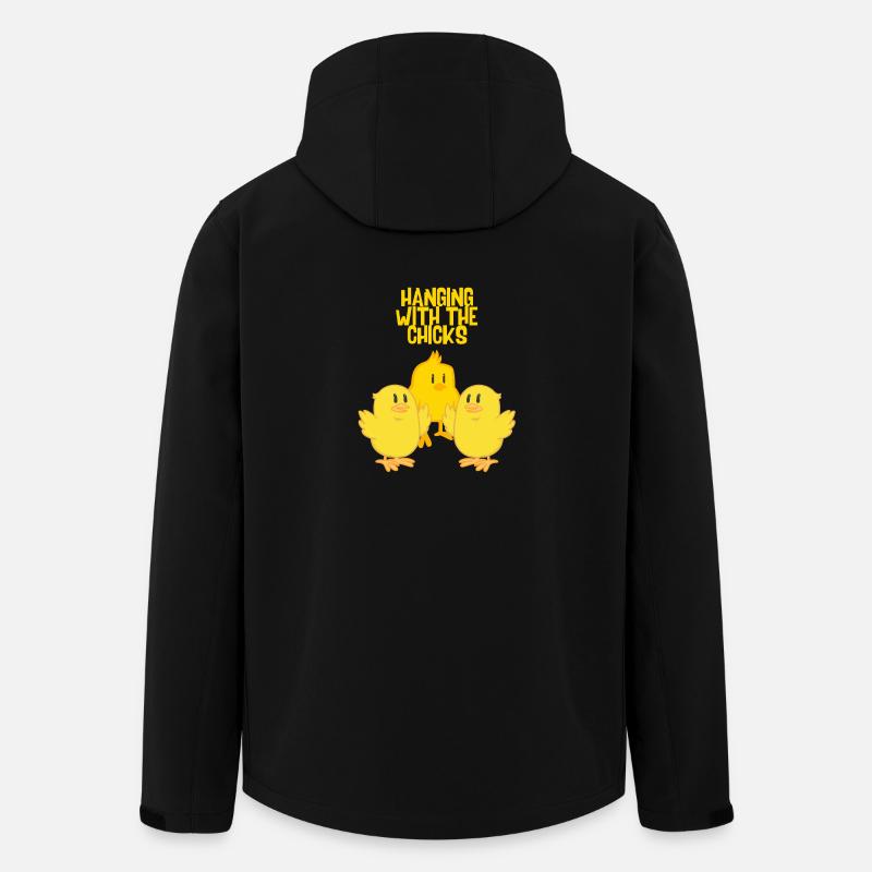 Traîner avec les poussins - Veste softshell homme en polyester recyclé Stanley/Stella - noir