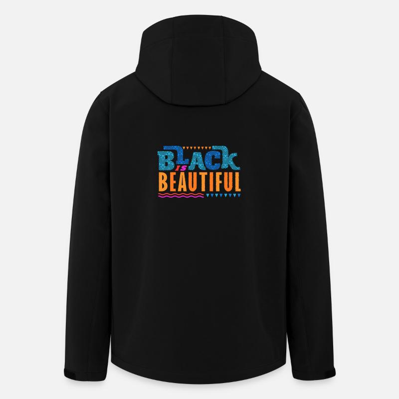 Le noir est bel afro-américain - Veste softshell homme en polyester recyclé Stanley/Stella - noir