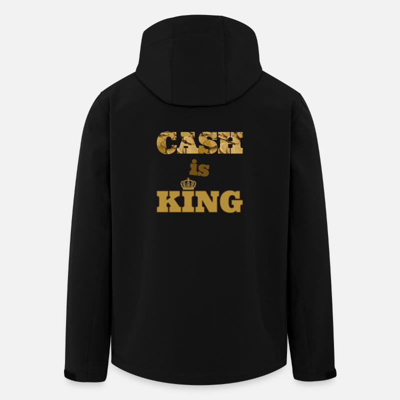 cash is king - Recycelte Männer Softshell-Jacke von Stanley/Stella - Schwarz