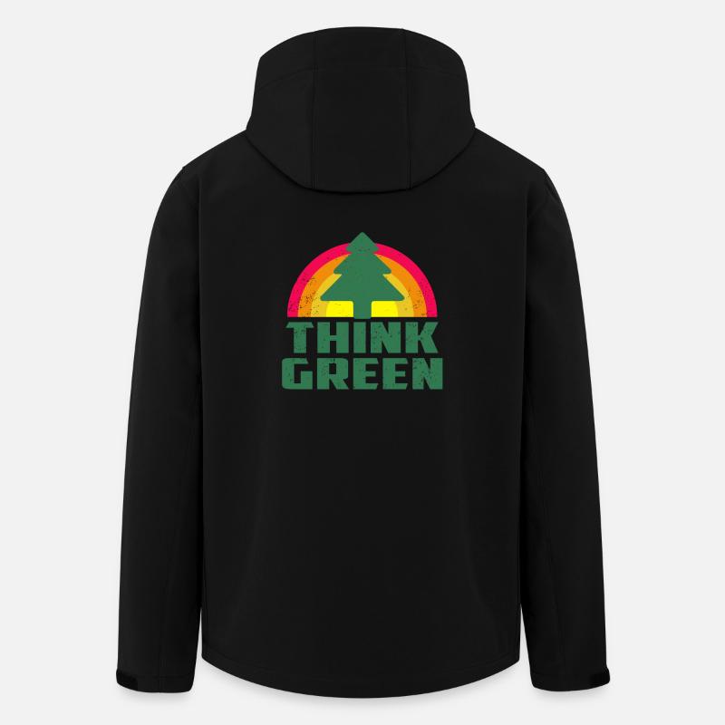 Cool Think Green T-shirt - Men’s Recycled Softshell Jacket by Stanley/Stella - black