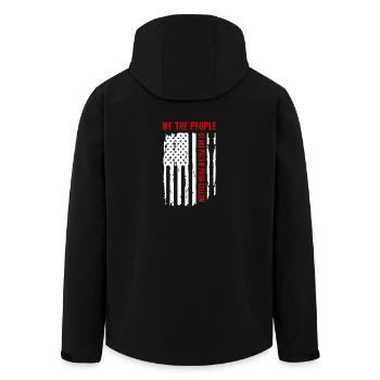 We The People Si Vis Pacem Para Bellum T-shirt - Recycelte Männer Softshell-Jacke von Stanley/Stella - Schwarz - Hinten - AI Model Male 185 light (185cm)