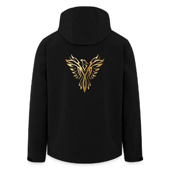 PHOENIX - Veste softshell homme en polyester recyclé Stanley/Stella - noir - Dos - AI Model Male 185 light (185cm)