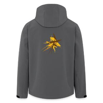 dekonstruktion, Minimal Design, Formen, Abstrakt - Recycelte Männer Softshell-Jacke von Stanley/Stella - Schwarz - Hinten - AI Model Male 185 light (185cm)