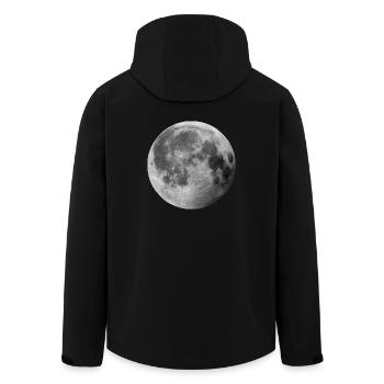 Mond - Recycelte Männer Softshell-Jacke von Stanley/Stella - Schwarz - Hinten - AI Model Male 185 light (185cm)