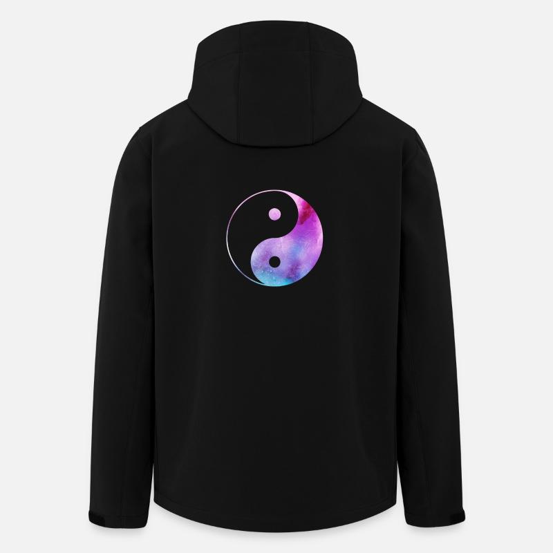 Yin Yang - Veste softshell homme en polyester recyclé Stanley/Stella - noir