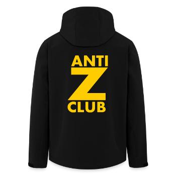 Anti z club - Recycelte Männer Softshell-Jacke von Stanley/Stella - Schwarz - Hinten - AI Model Male 185 light (185cm)