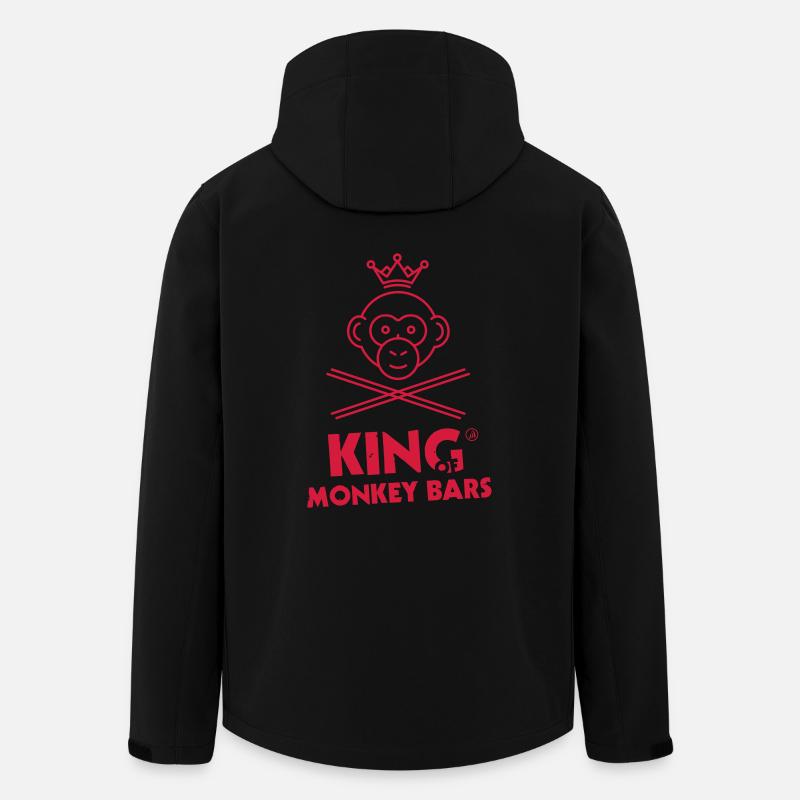 King of Affe Bars - Recycelte Männer Softshell-Jacke von Stanley/Stella - Schwarz