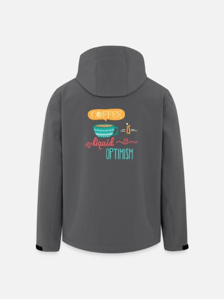 Coffee Is Liquid Optimism - Recycelte Männer Softshell-Jacke von Stanley/Stella - Schwarz