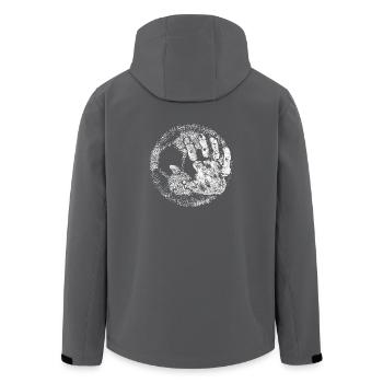 Handball Handballer Geschenk Handballteam - Recycelte Männer Softshell-Jacke von Stanley/Stella - Schwarz - Hinten - AI Model Male 185 light (185cm)