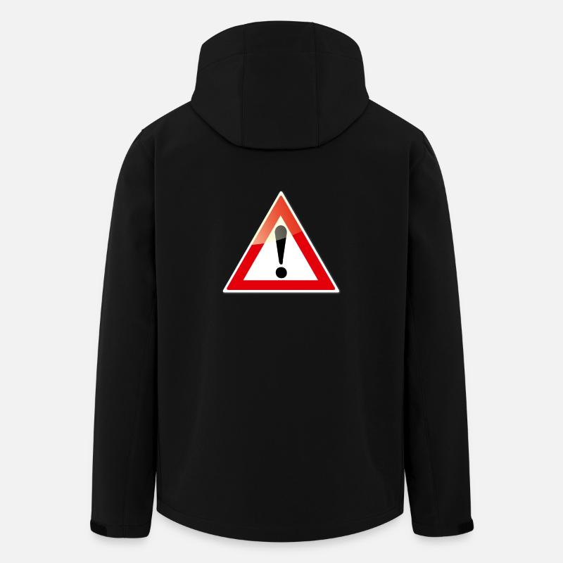 attention - Veste softshell homme en polyester recyclé Stanley/Stella - noir