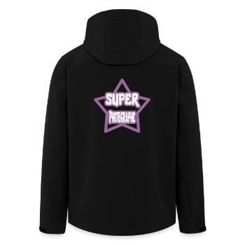 Super Photographe cadeau - Veste softshell homme en polyester recyclé Stanley/Stella - noir - Dos - AI Model Male 185 light (185cm)