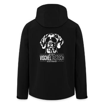 VISCHELTASTISCH Vizsla Hundespruch Hunde Wilsigns - Recycelte Männer Softshell-Jacke von Stanley/Stella - Schwarz - Hinten - AI Model Male 185 light (185cm)