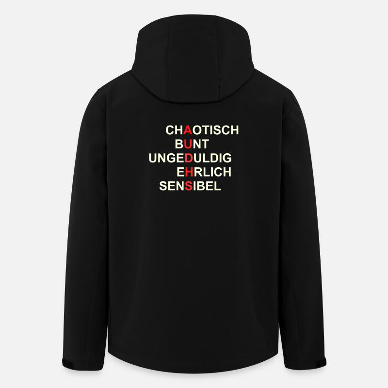 AUDHS  Sichtbar anders. Sichtbar ich. - Recycelte Männer Softshell-Jacke von Stanley/Stella - Schwarz