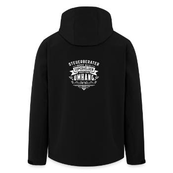 Nicht alle Superhelden tragen Umhang Steuerberater - Recycelte Männer Softshell-Jacke von Stanley/Stella - Schwarz - Hinten - AI Model Male 185 light (185cm)