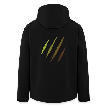 Claw Claw - Men’s Recycled Softshell Jacket by Stanley/Stella - black - Back - AI Model Male 185 light (185cm)