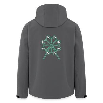 Das Chemie - Riesenrad! - Geschenk - Recycelte Männer Softshell-Jacke von Stanley/Stella - Schwarz - Hinten - AI Model Male 185 light (185cm)