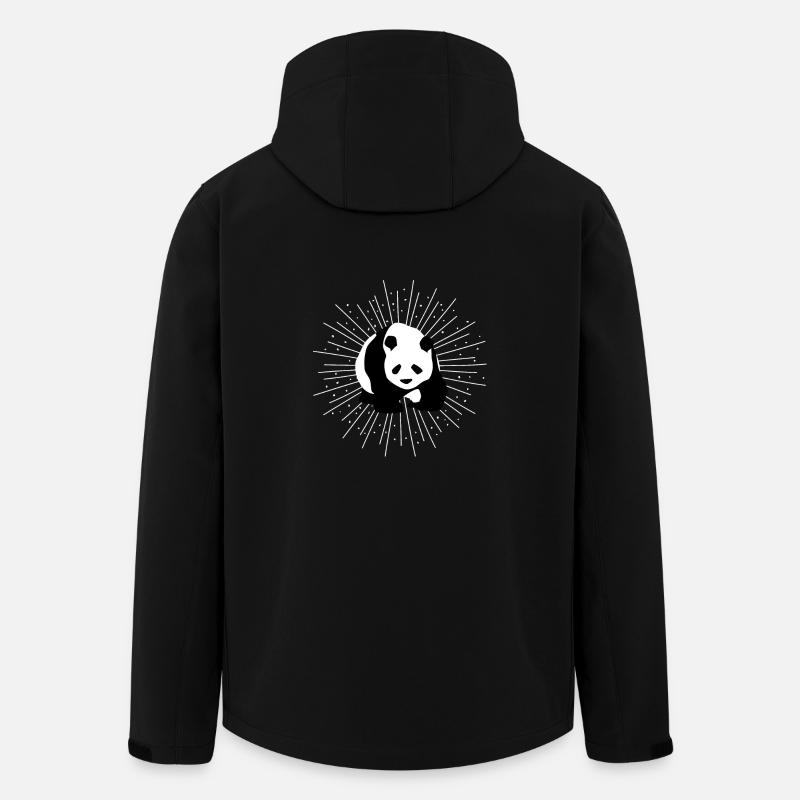 Panda - Recycelte Männer Softshell-Jacke von Stanley/Stella - Schwarz