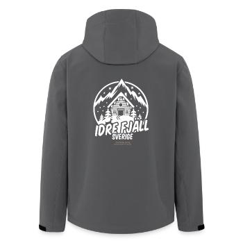 Idre Fjäll Ski Design Sweden Station de ski - Veste softshell homme en polyester recyclé Stanley/Stella - noir - Dos - AI Model Male 185 light (185cm)