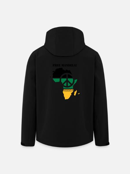 free mandela - Recycelte Männer Softshell-Jacke von Stanley/Stella - Schwarz