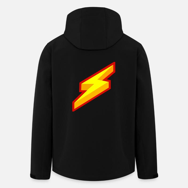 Blitz Comic Symbol - Recycelte Männer Softshell-Jacke von Stanley/Stella - Schwarz