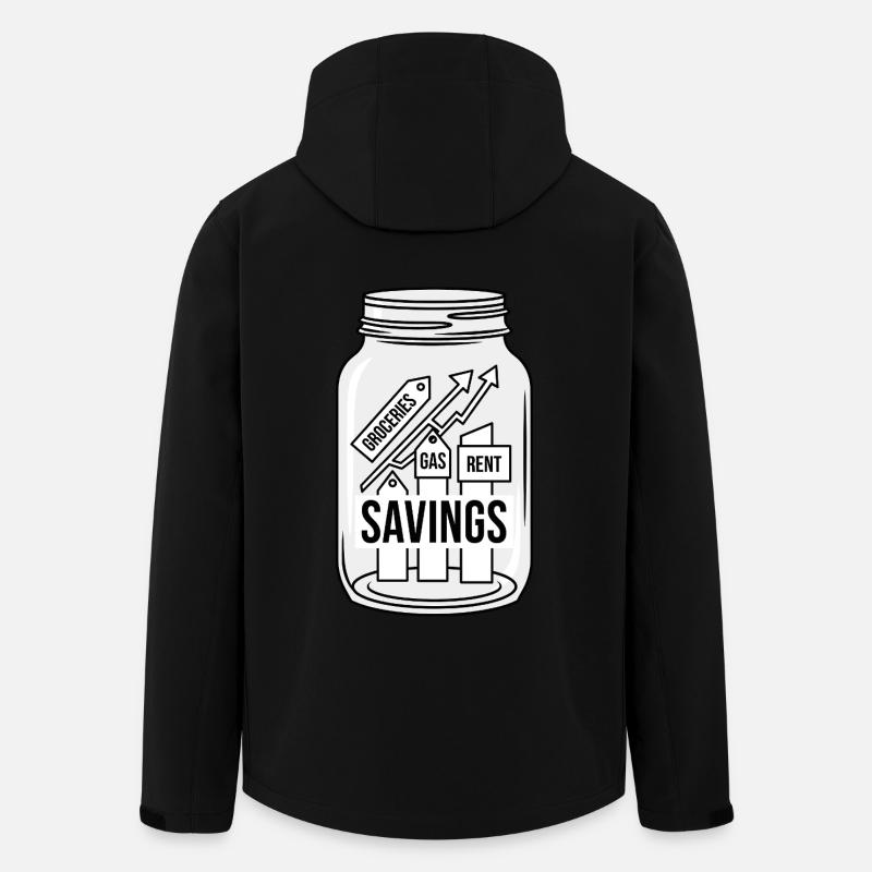 Die Wirtschaft ist eine Falle - Men’s Recycled Softshell Jacket by Stanley/Stella - black