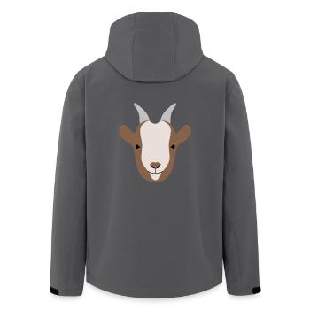 Biquette - Recycelte Männer Softshell-Jacke von Stanley/Stella - Schwarz - Hinten - AI Model Male 185 light (185cm)