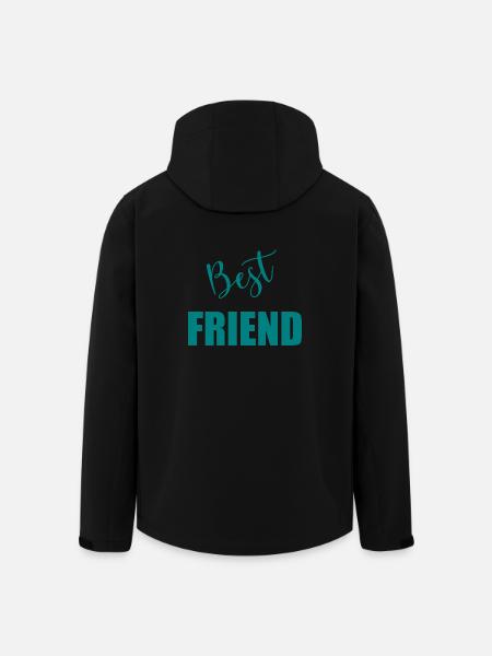 BEST FRIEND - Men’s Recycled Softshell Jacket by Stanley/Stella - black