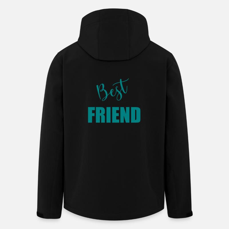 BEST FRIEND - Veste softshell homme en polyester recyclé Stanley/Stella - noir