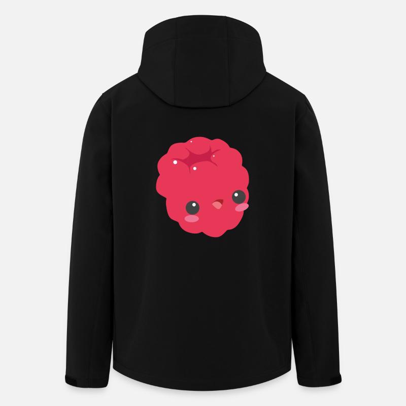 sweet raspberry - Men’s Recycled Softshell Jacket by Stanley/Stella - black