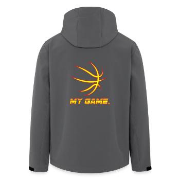 Basketball! BBall! Streetball! NBA! Court! - Recycelte Männer Softshell-Jacke von Stanley/Stella - Schwarz - Hinten - AI Model Male 185 light (185cm)