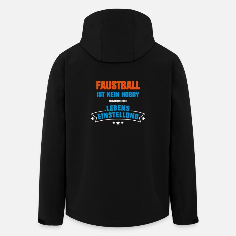 Faustball Sportart - Recycelte Männer Softshell-Jacke von Stanley/Stella - Schwarz