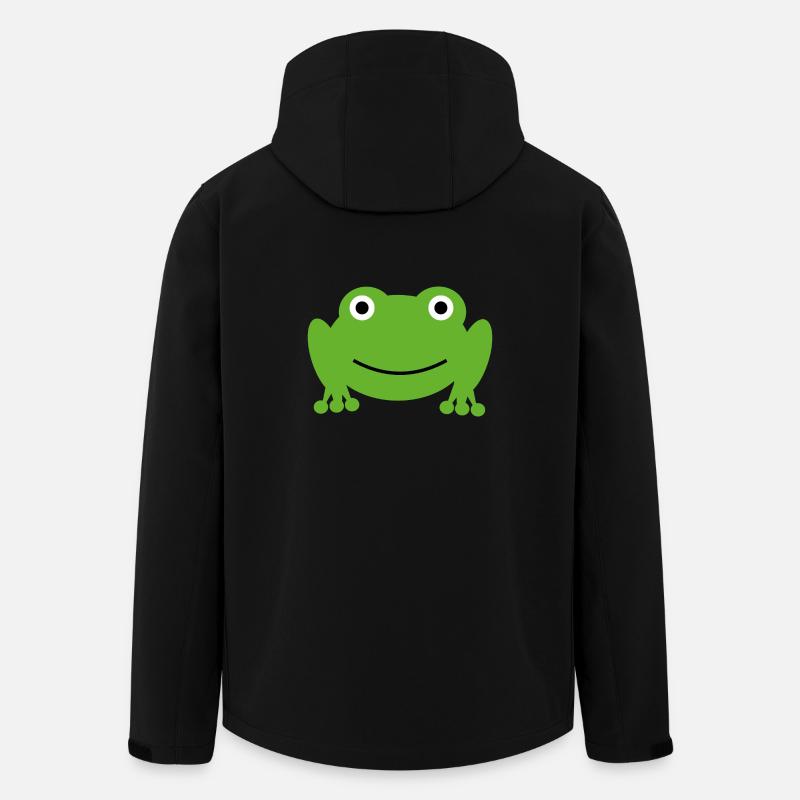 Frosch - Recycelte Männer Softshell-Jacke von Stanley/Stella - Schwarz