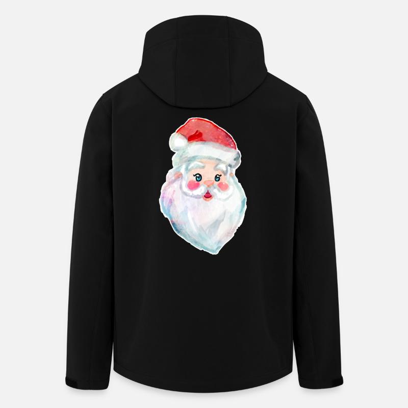 Kawaii Weihnachtsmann - Recycelte Männer Softshell-Jacke von Stanley/Stella - Schwarz