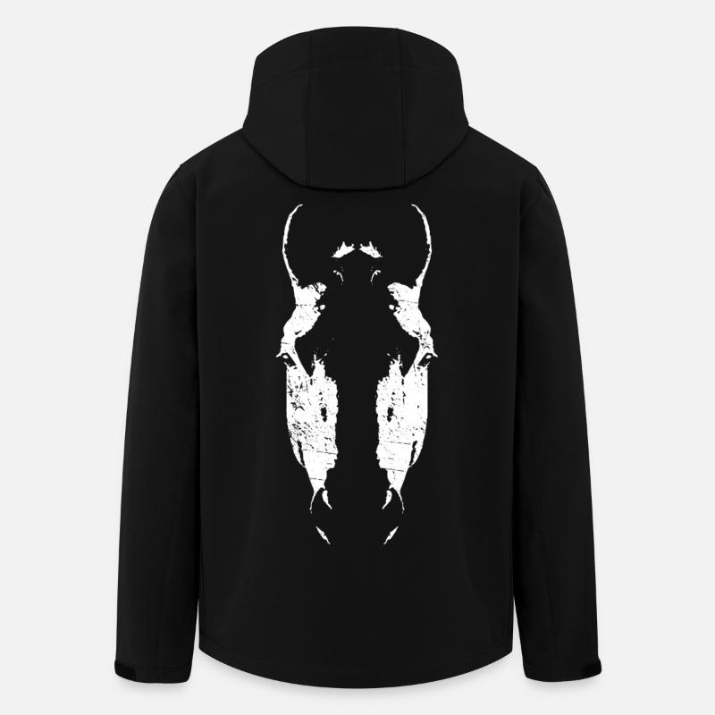 Minimalistische Pferdekopf-Silhouette - Recycelte Männer Softshell-Jacke von Stanley/Stella - Schwarz