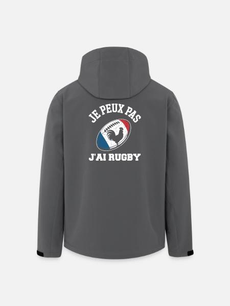 I can't I have rugby - Men’s Recycled Softshell Jacket by Stanley/Stella - black