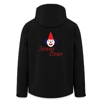 Clown: Forever Clown - Geschenk - Recycelte Männer Softshell-Jacke von Stanley/Stella - Schwarz - Hinten - AI Model Male 185 light (185cm)