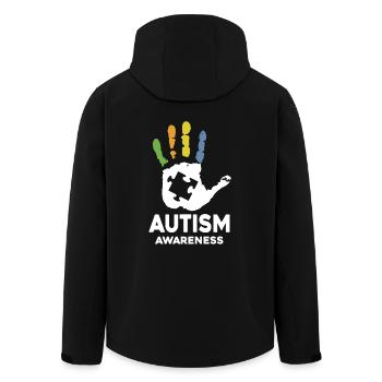 Autism Awareness Autisme T-shirts - Veste softshell homme en polyester recyclé Stanley/Stella - noir - Dos - AI Model Male 185 light (185cm)