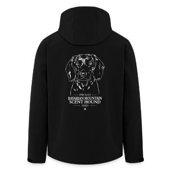 Bavarian Mountain Scent Hound Dad Hunde Wilsigns - Recycelte Männer Softshell-Jacke von Stanley/Stella - Schwarz - Hinten - AI Model Male 185 light (185cm)