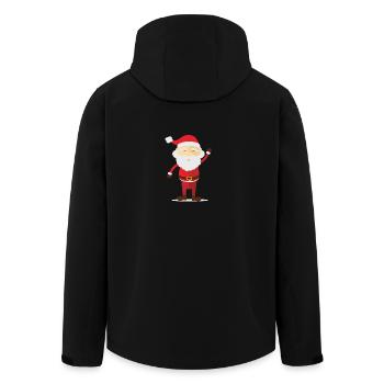Père Noël - Veste softshell homme en polyester recyclé Stanley/Stella - noir - Dos - AI Model Male 185 light (185cm)