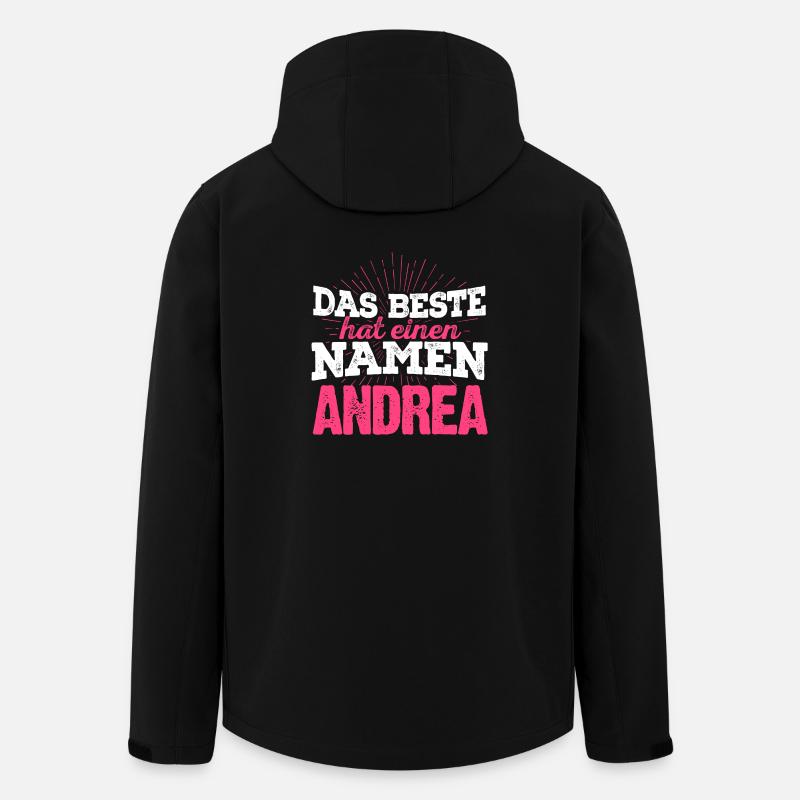 ANDREA - das Beste - Recycelte Männer Softshell-Jacke von Stanley/Stella - Schwarz
