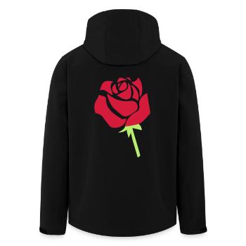 rose - Veste softshell homme en polyester recyclé Stanley/Stella - noir - Dos - AI Model Male 185 light (185cm)