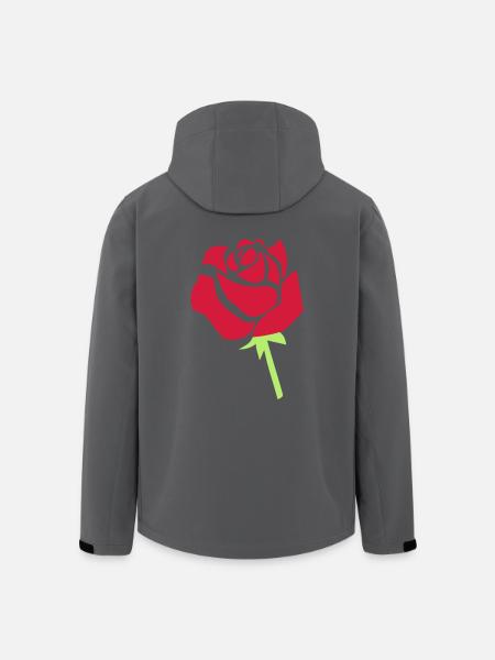 rose - Men’s Recycled Softshell Jacket by Stanley/Stella - black