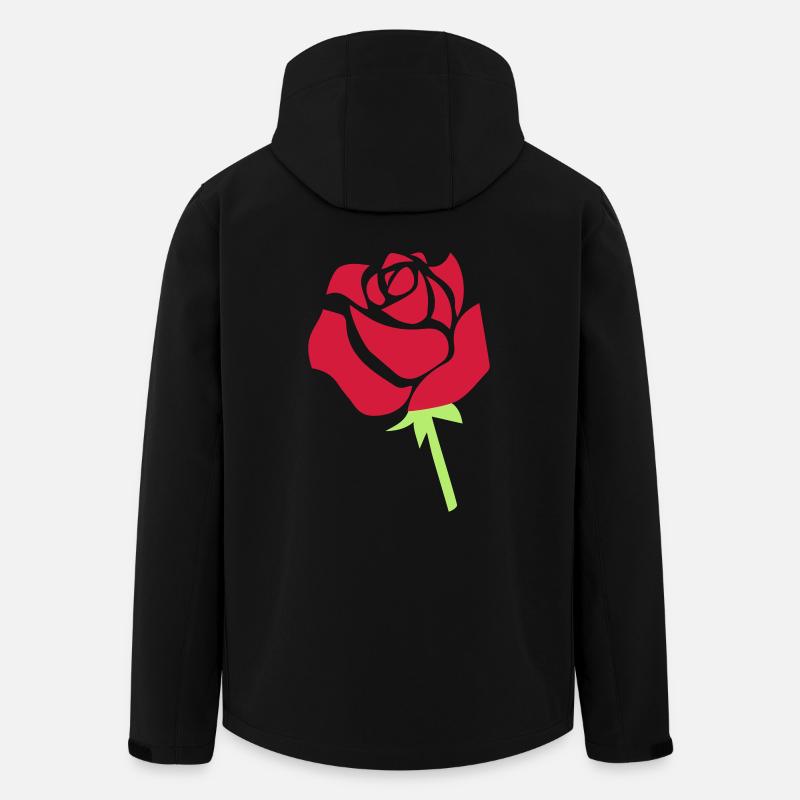 rose - Veste softshell homme en polyester recyclé Stanley/Stella - noir