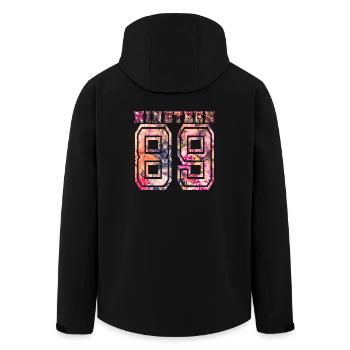 NINETEEN 1989 B - Men’s Recycled Softshell Jacket by Stanley/Stella - black - Back - AI Model Male 185 light (185cm)